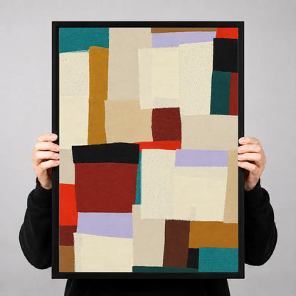 Modern Patchwork Color Block Wall Art 3