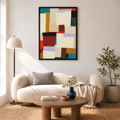 Modern Patchwork Color Block Wall Art 5