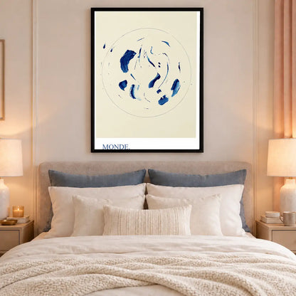Monde Blue Orbit Minimal Wall Art 6