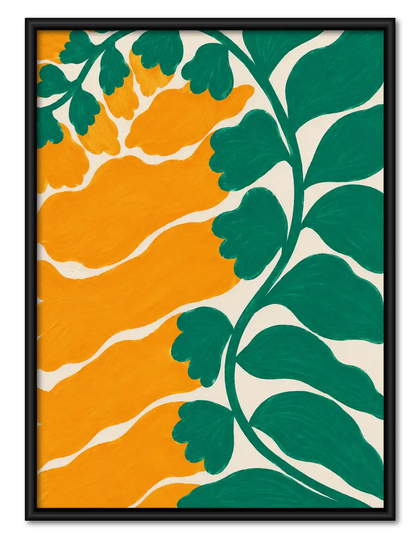 Orange Grove Botanical Pattern Wall Art