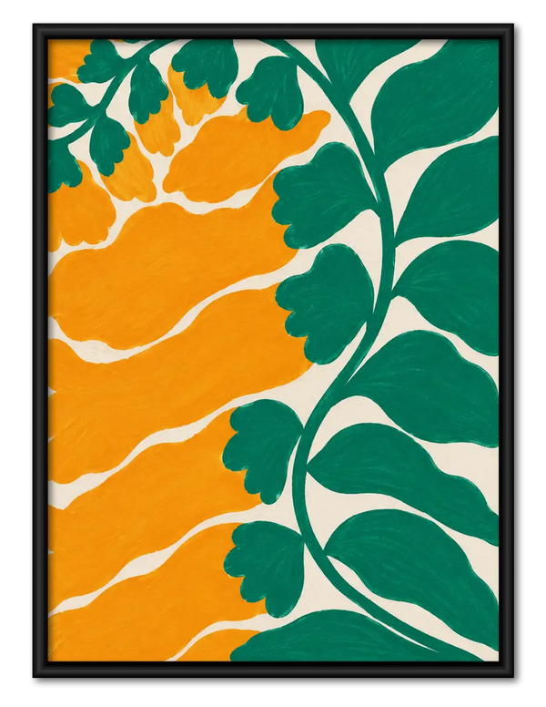 Orange Grove Botanical Pattern Wall Art