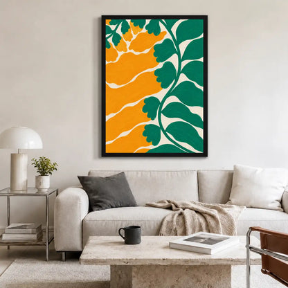 Orange Grove Botanical Pattern Wall Art 2