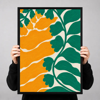 Orange Grove Botanical Pattern Wall Art 3