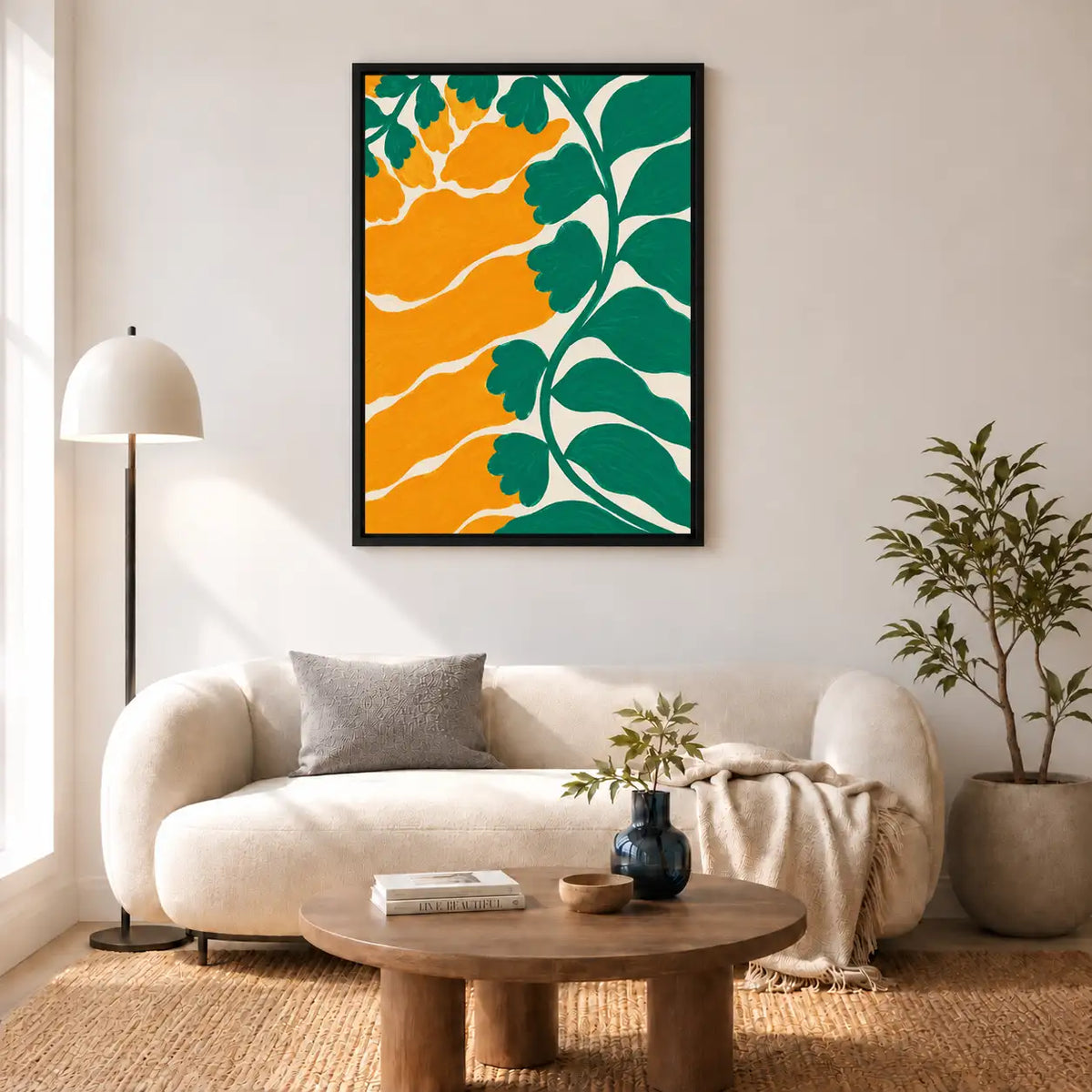 Orange Grove Botanical Pattern Wall Art 5