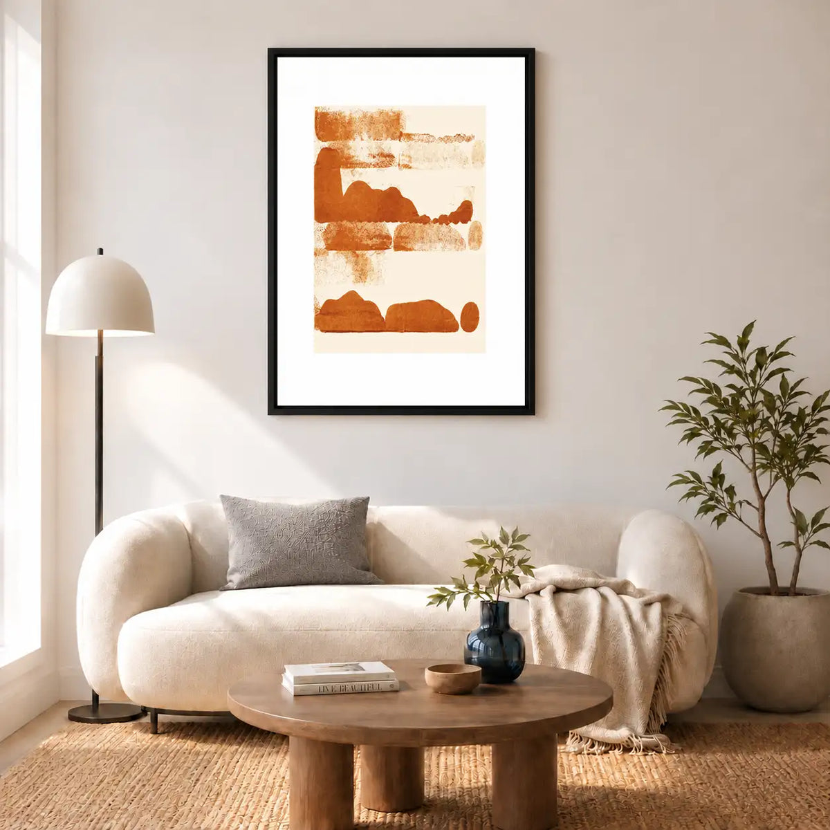 Rust Layered Landscape Print Wall Art 5