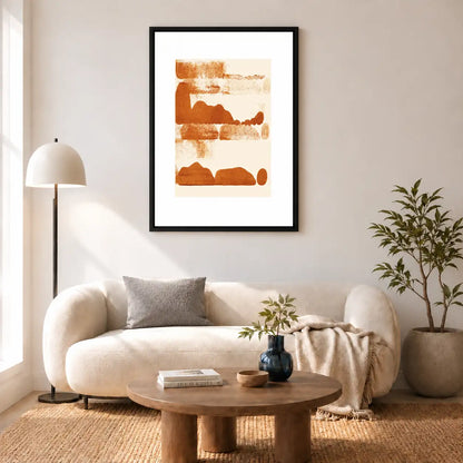 Rust Layered Landscape Print Wall Art 5