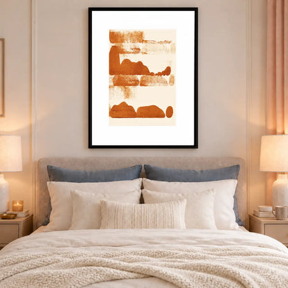 Rust Layered Landscape Print Wall Art 6