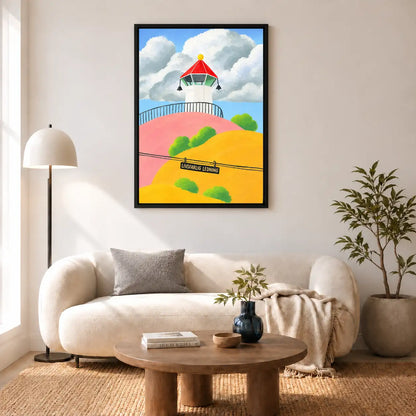 Sunny Lighthouse Coastal Landscape Wall Art 5