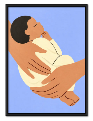 Tender Mother and Child Embrace Wall Art