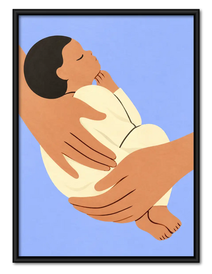 Tender Mother and Child Embrace Wall Art