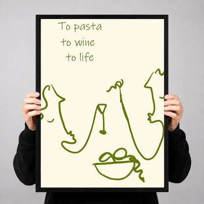 To Pasta To Wine To Life Wall Art 3