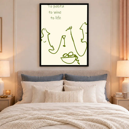 To Pasta To Wine To Life Wall Art 6