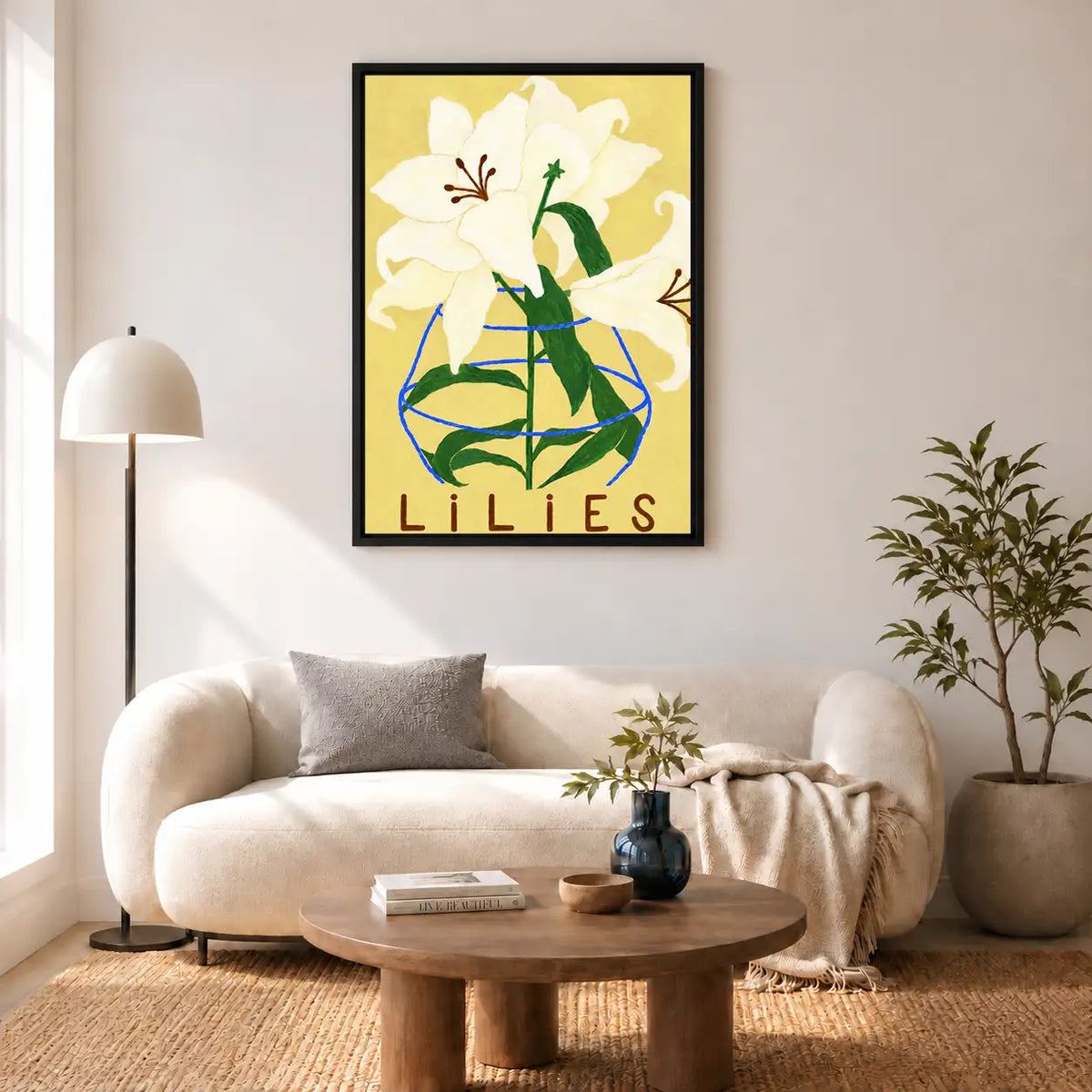 Vintage Lilies Flower Poster Wall Art 5