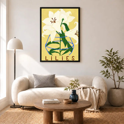 Vintage Lilies Flower Poster Wall Art 5