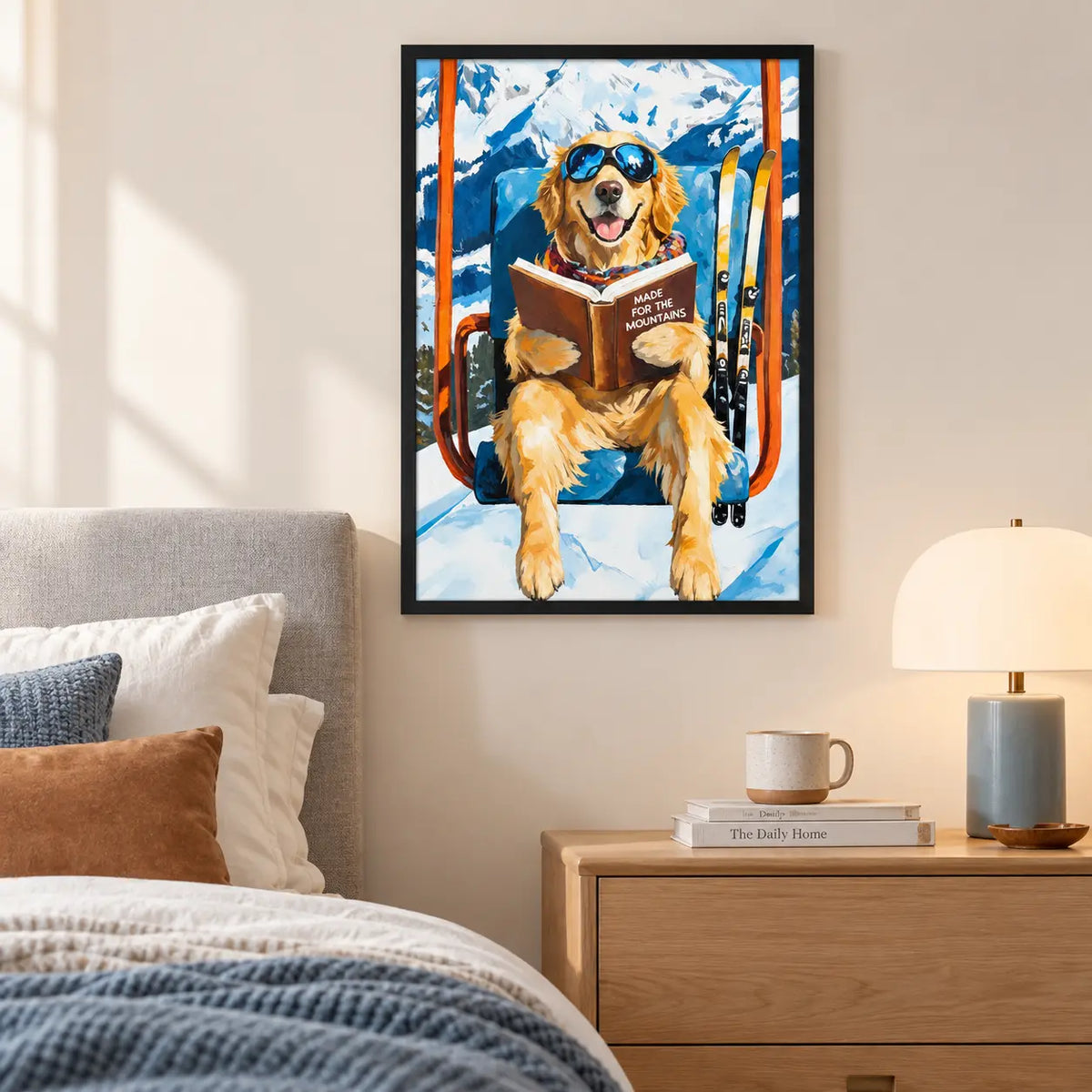 Ski Dog Mountain Adventure Wall Art 5