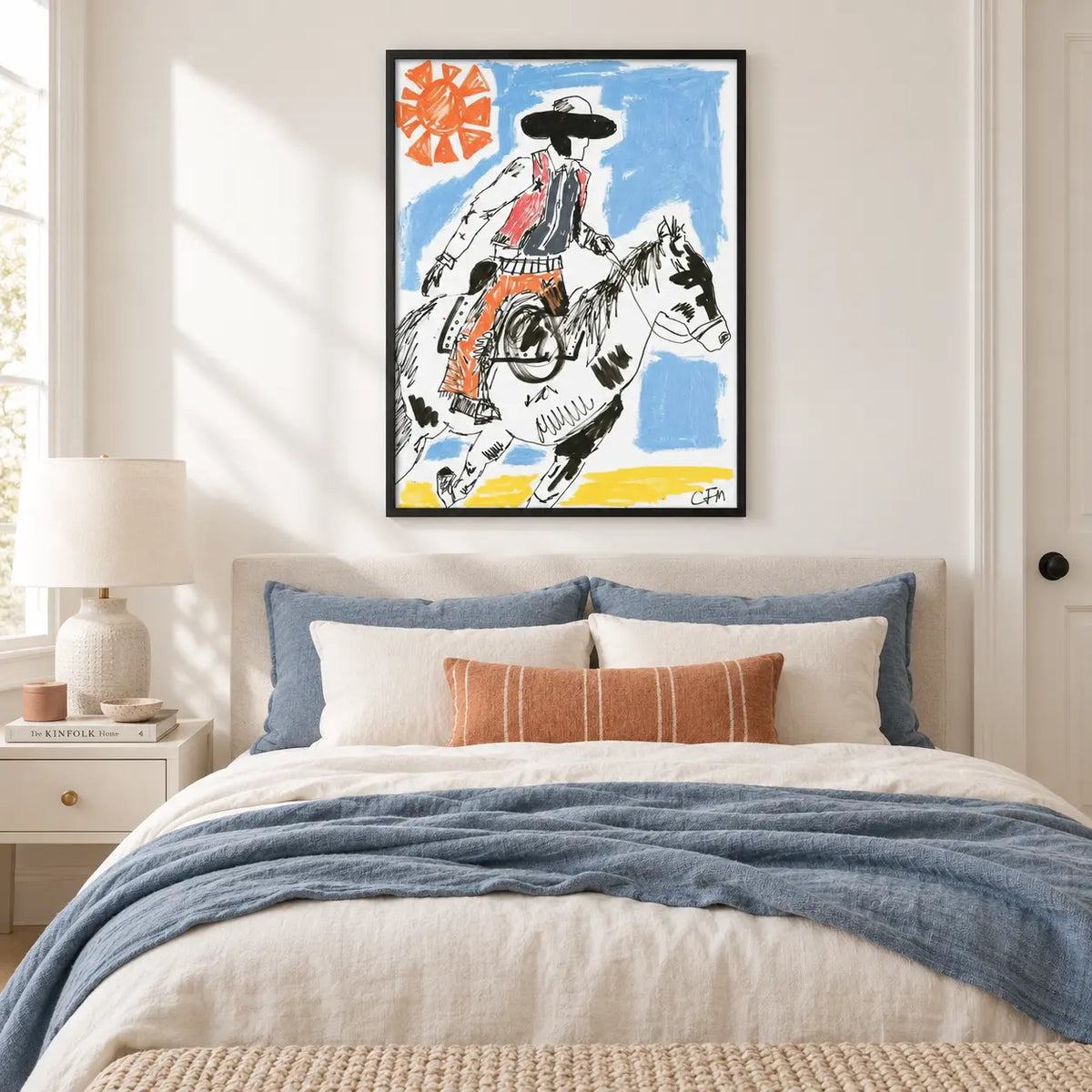 Cowboy Rider Sketch Wall Art 5