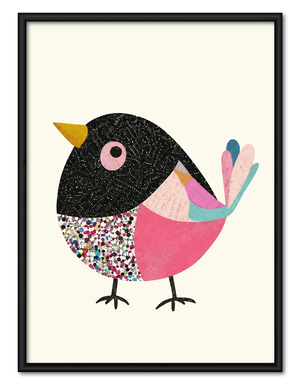 Colorful Abstract Bird Minimal Wall Art