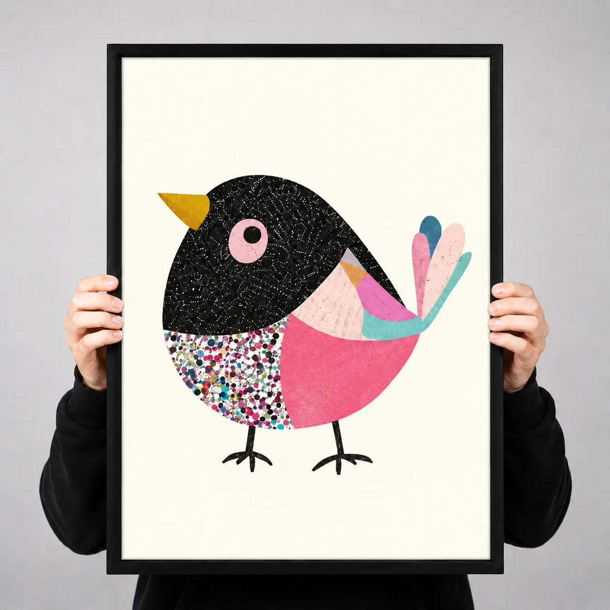 Colorful Abstract Bird Minimal Wall Art 3