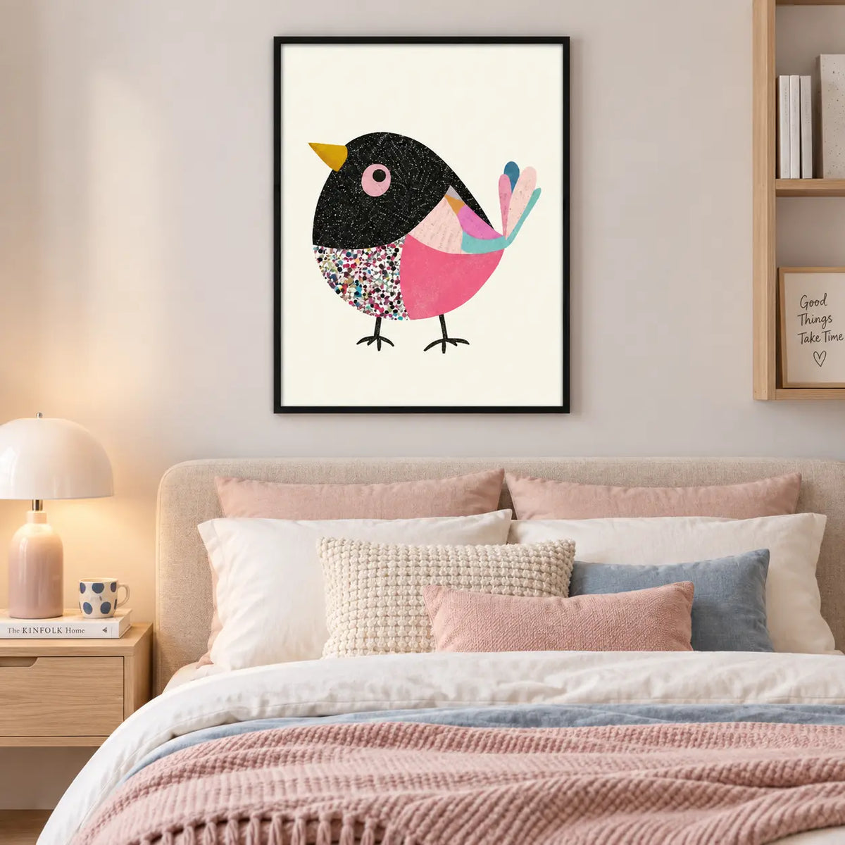 Colorful Abstract Bird Minimal Wall Art 6