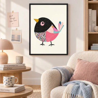 Colorful Abstract Bird Minimal Wall Art 7