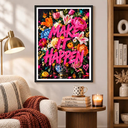 Do Epic Shit Floral Quote Wall Art
