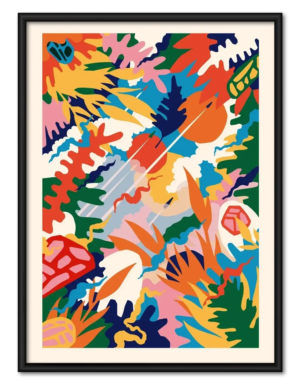 Colorful Abstract Shapes Wall Art 1