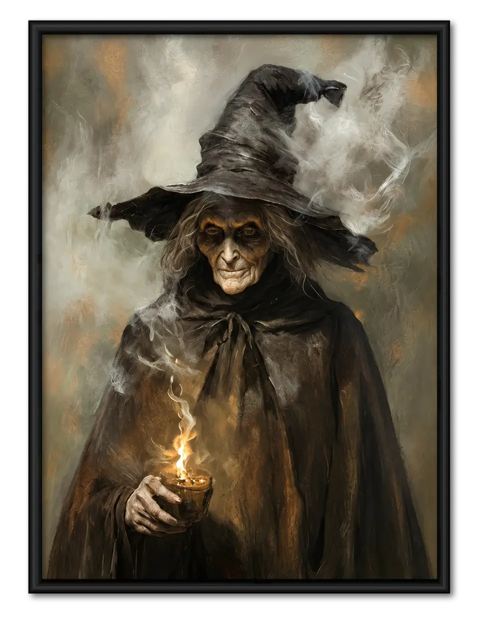 Dark Witch Magic Potion Halloween Wall Art 1