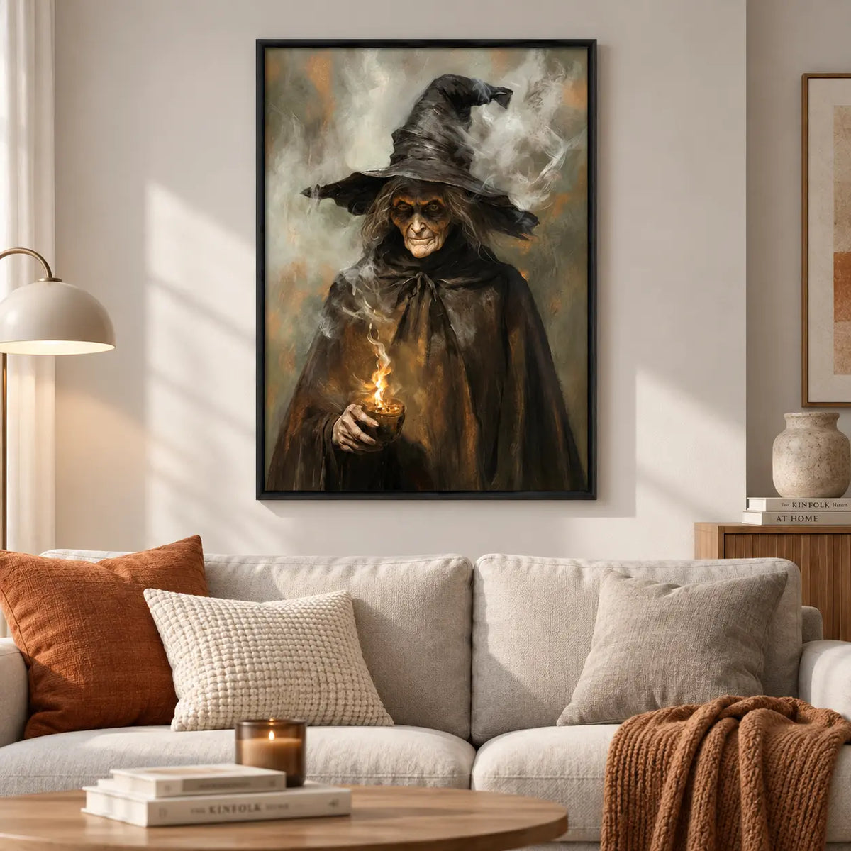Dark Witch Magic Potion Halloween Wall Art 2