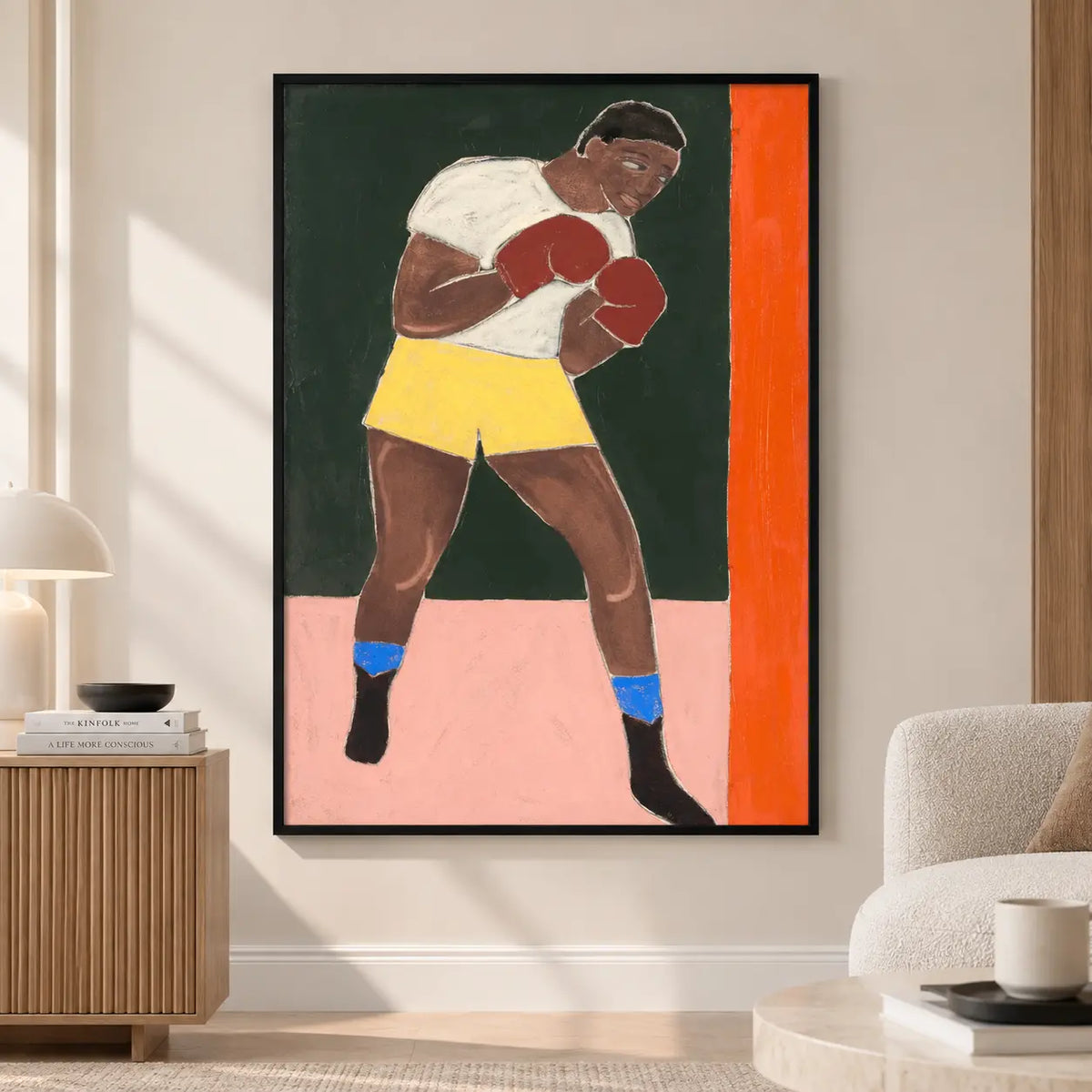 Vintage Boxing Fighter Wall Art 2