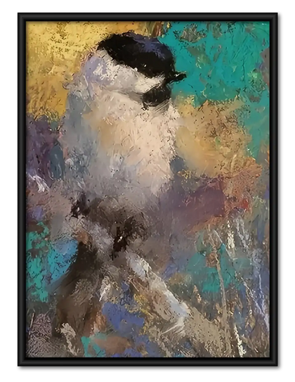 Abstract Black Cat Painterly Wall Art