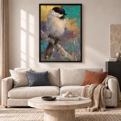 Abstract Black Cat Painterly Wall Art 2