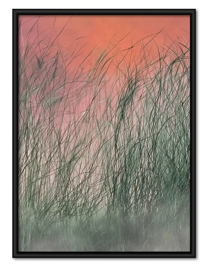 Abstract Pink Grass Texture Wall Art
