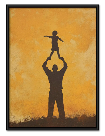 Acrobat Balance Silhouette Wall Art 1