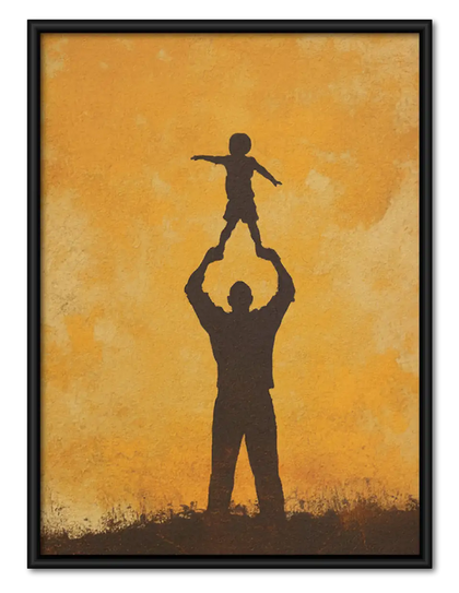 Acrobat Balance Silhouette Wall Art
