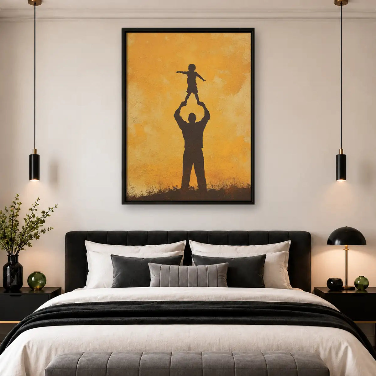 Acrobat Balance Silhouette Wall Art 4
