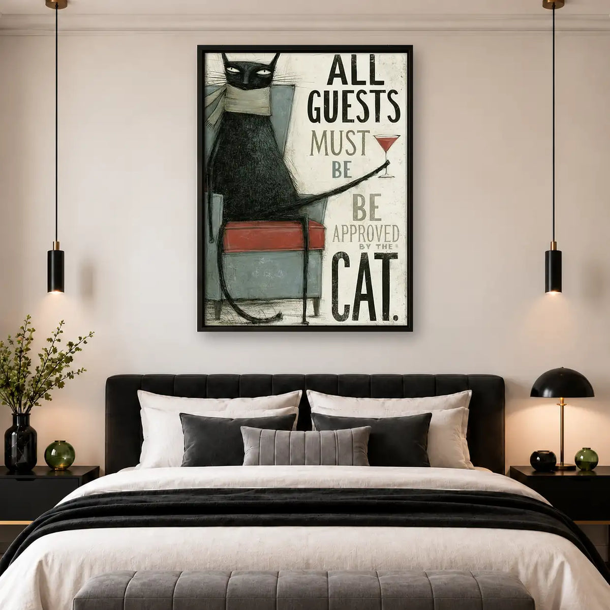 All Guests Approved by Cat Poster Wall Art 4