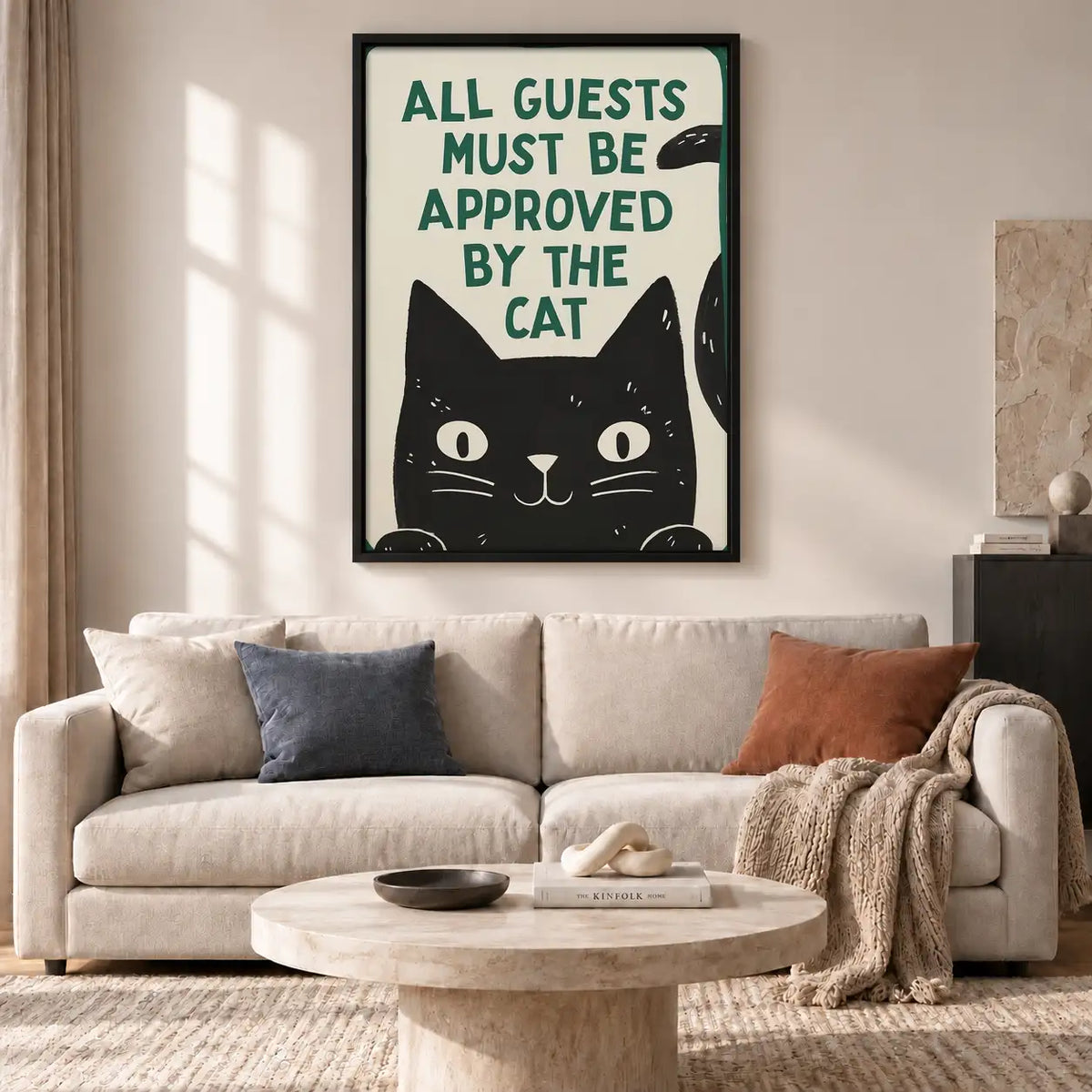 All Guests Must Be Cat Approved Wall Art 2