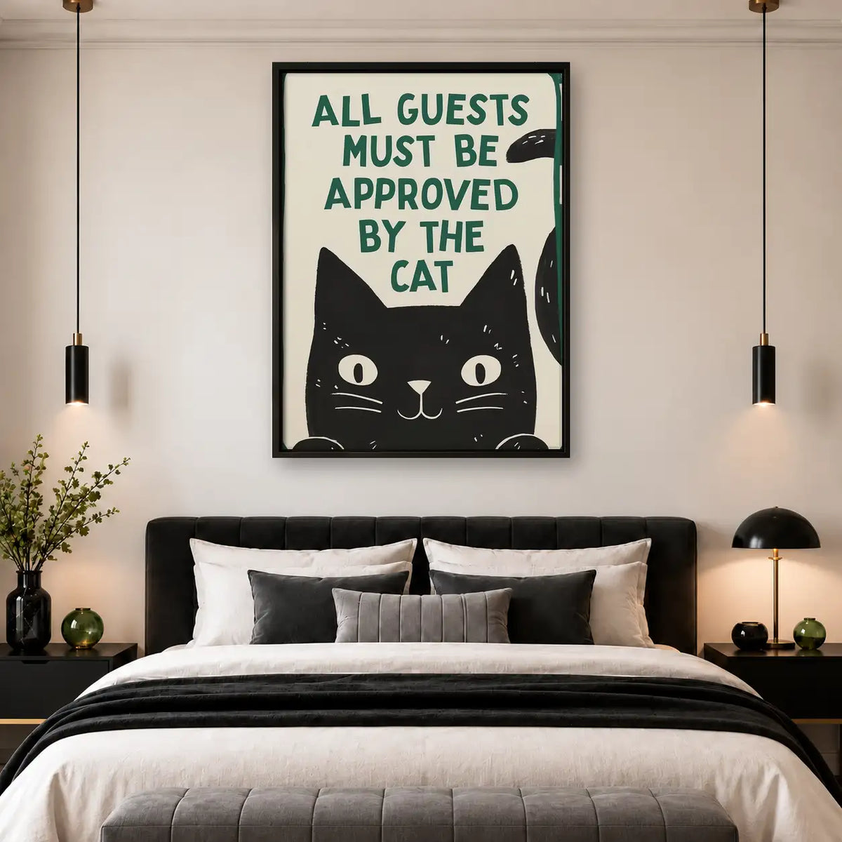 All Guests Must Be Cat Approved Wall Art 4