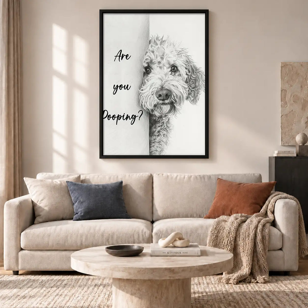 Are You Pooping Dog Typography Wall Art 2