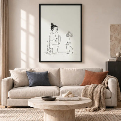 Are You Pooping Minimal Bathroom Wall Art 2