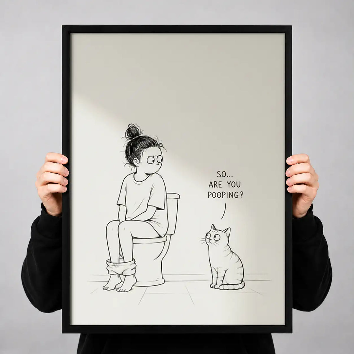Are You Pooping Minimal Bathroom Wall Art 3