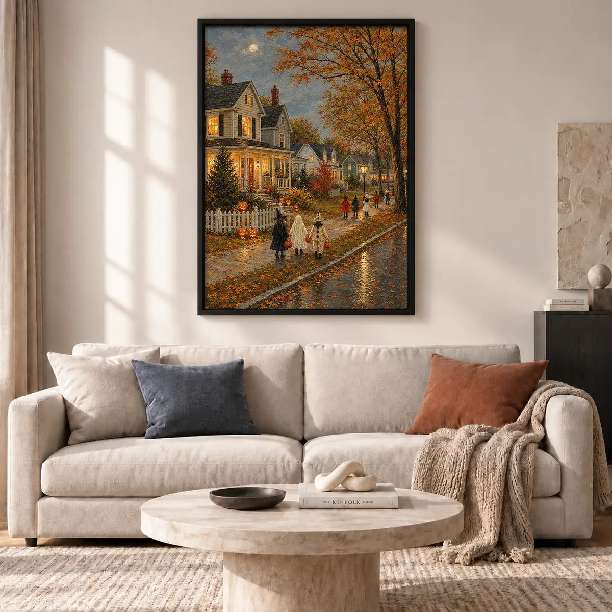 Autumn House Trick or Treat Wall Art 2