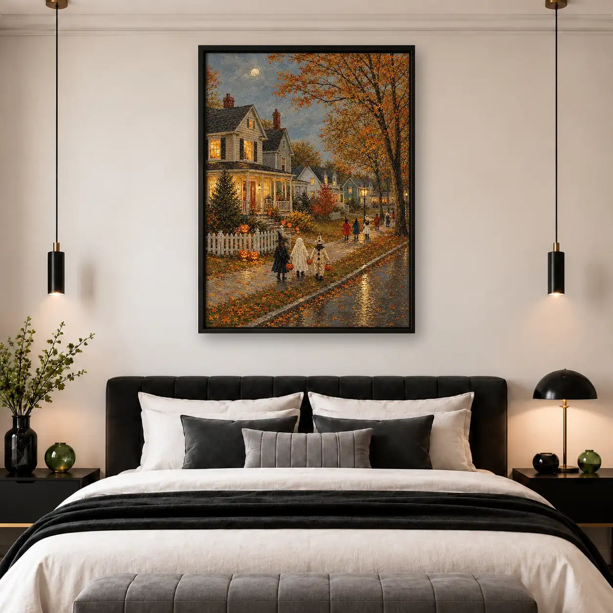 Autumn House Trick or Treat Wall Art 4