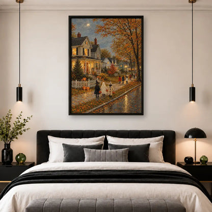 Autumn House Trick or Treat Wall Art 4