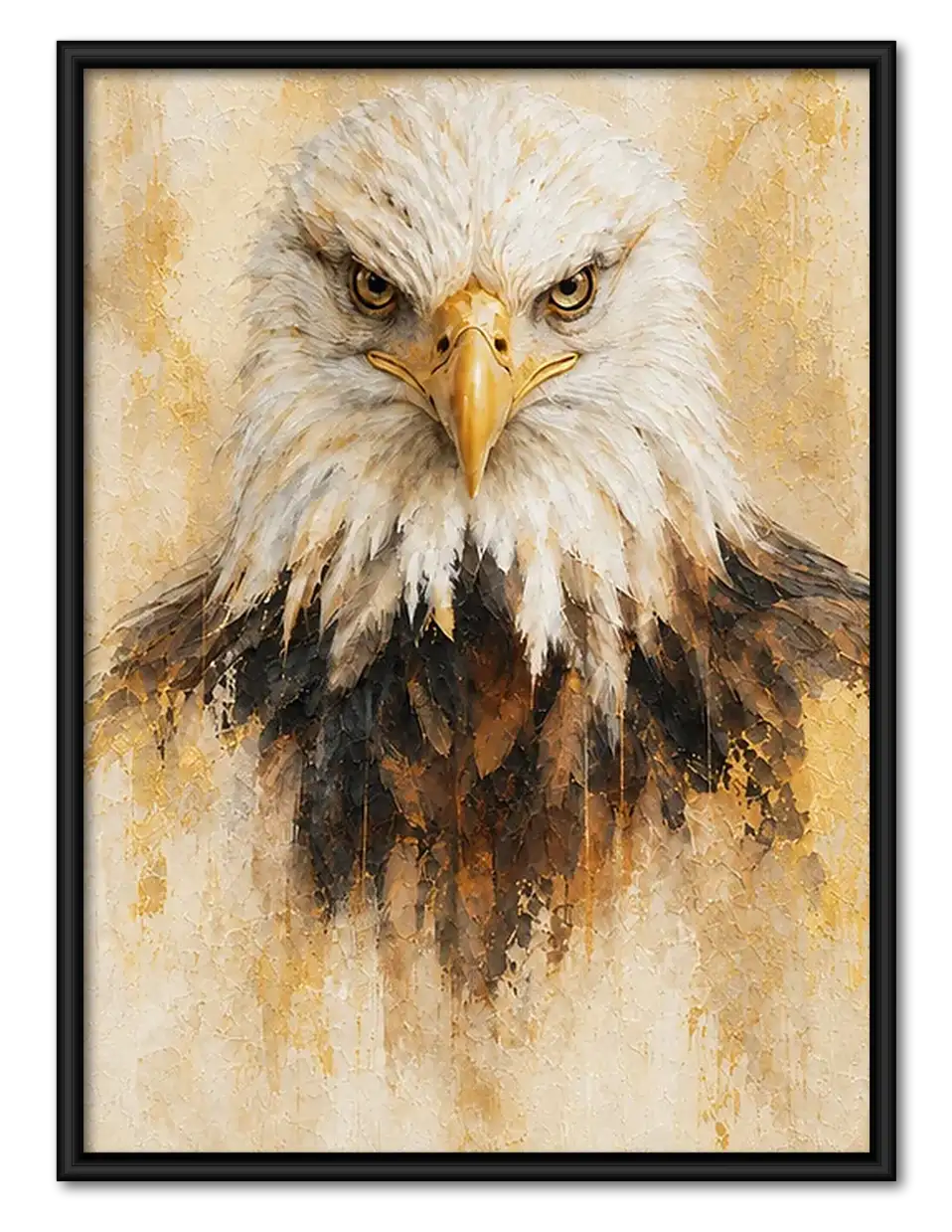 Bald Eagle Painterly Portrait Wall Art 1