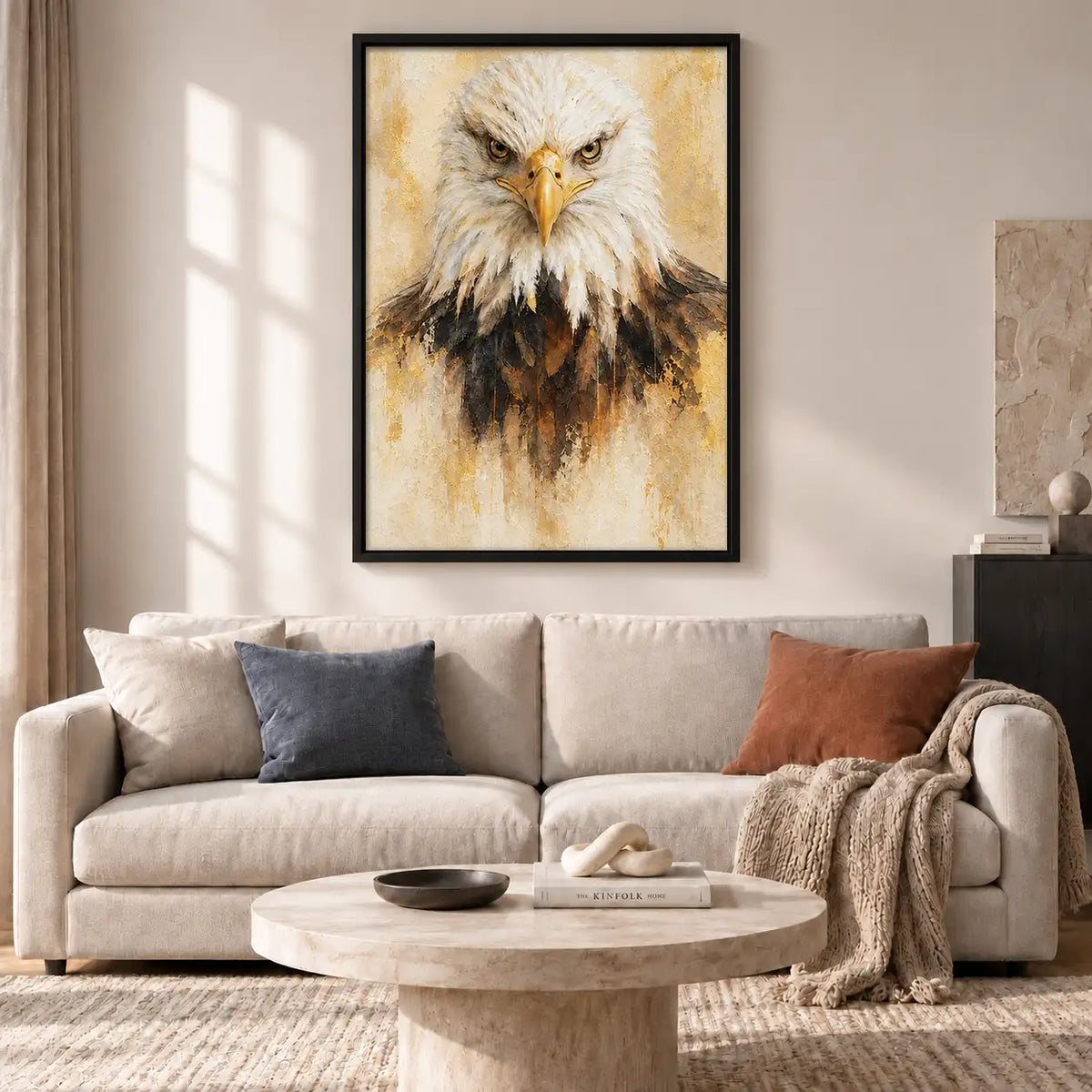 Bald Eagle Painterly Portrait Wall Art 2