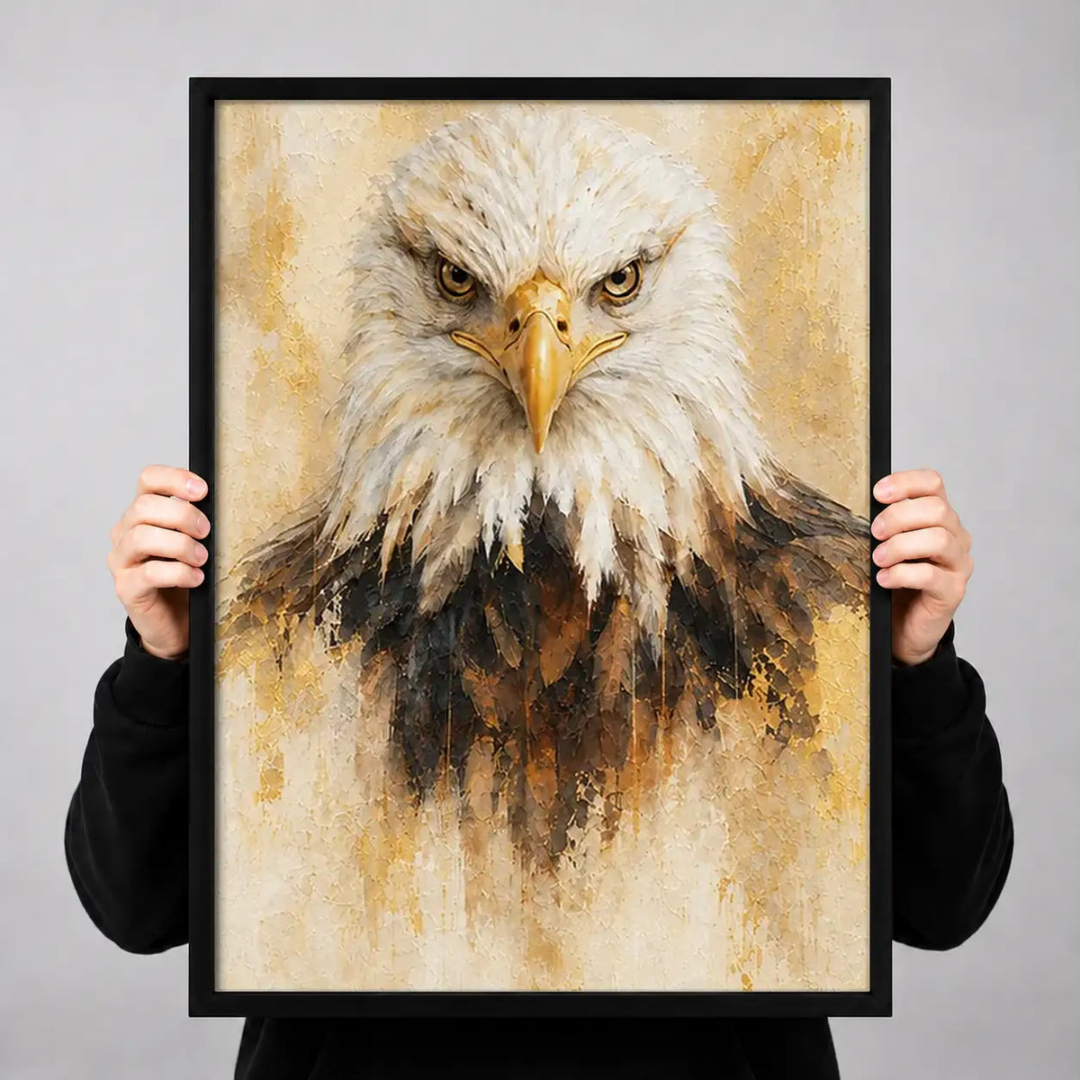 Bald Eagle Painterly Portrait Wall Art 3