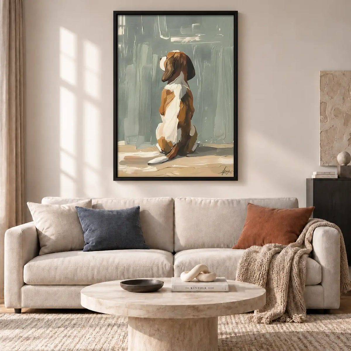 Beagle Waiting by the Window Wall Art 2