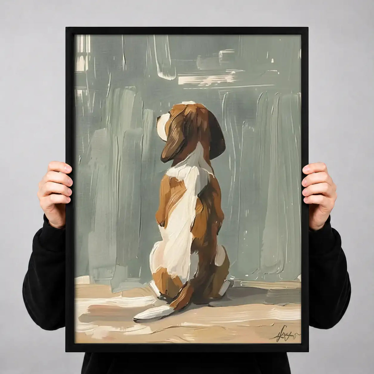 Beagle Waiting by the Window Wall Art 3