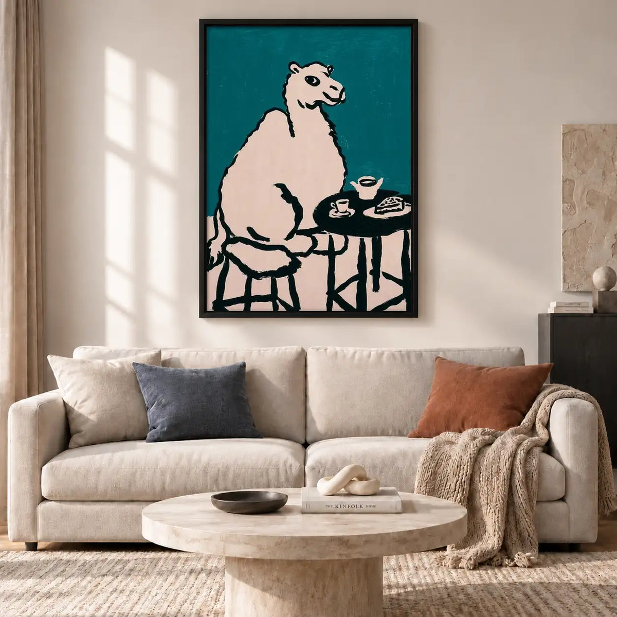 Bear Enjoying Tea and Cakes Wall Art 2